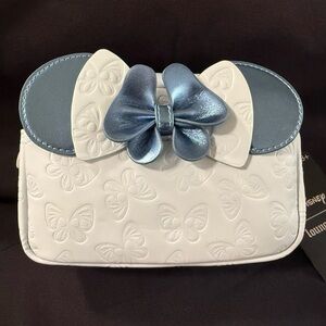 Minnie Mouse Loungefly Disney Minnie Mouse Butterfly Bow Cosmetic Bag-NWT